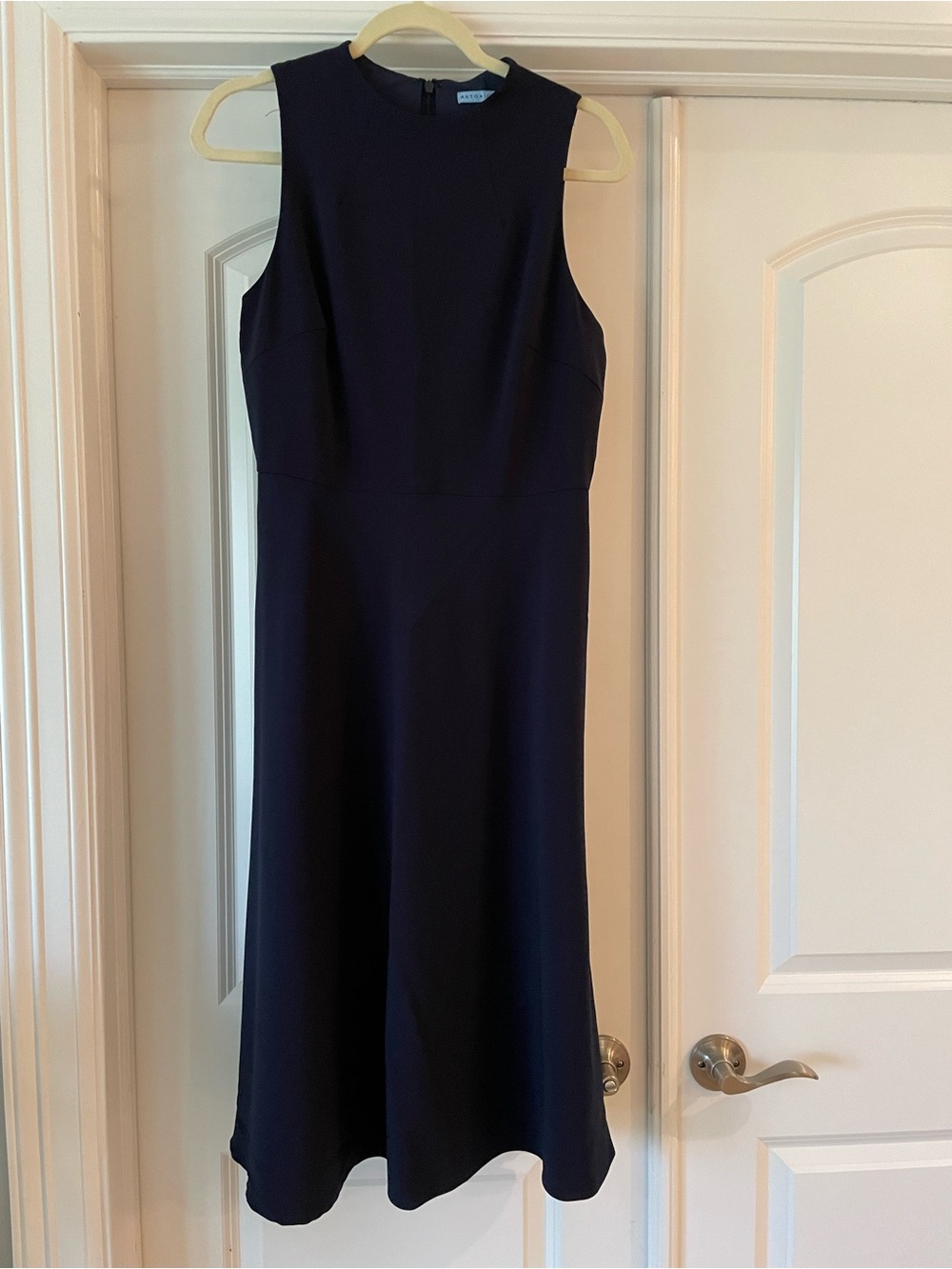 ANTONIO MELANI Sleeveless Midi Dress in Navy